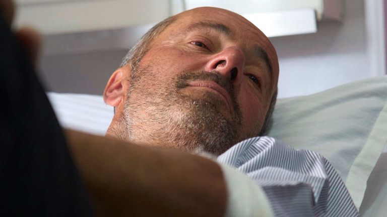 Didier Armand survived the avalanche on Mount Yalung Ri. Pic: AP