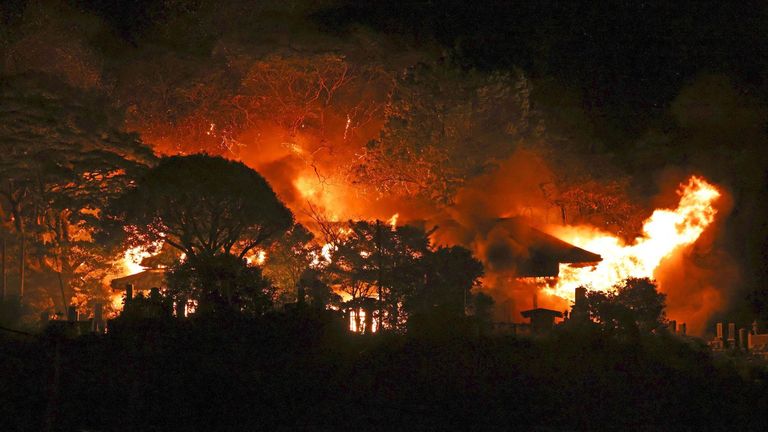 One killed and 170 properties broken or destroyed as fireplace burns in Japan 1 A massive fire that burned out of control in a dense residential area in the southwestern Japan city of Oita. Pic: AP