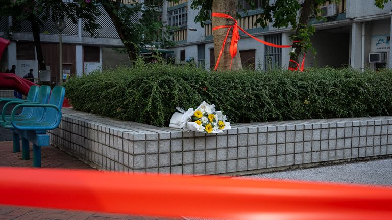 Flowers near the scene. Pic: AP
