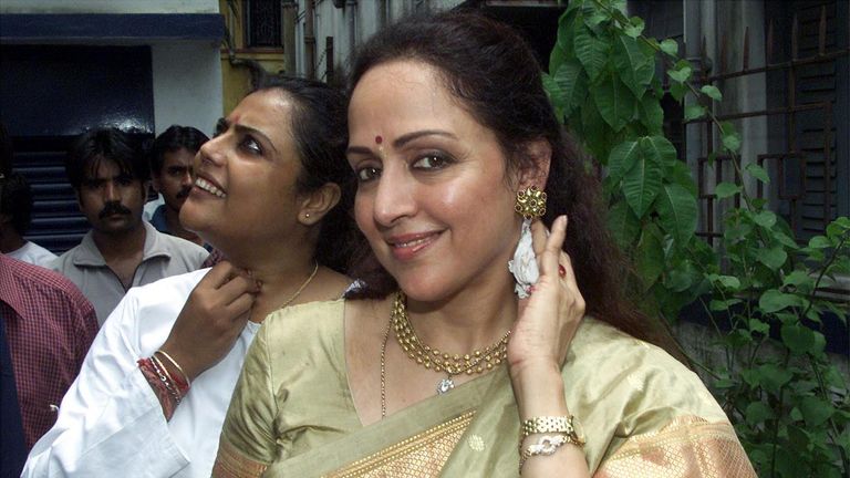 Hema Malini, centre. Pic: Reuters