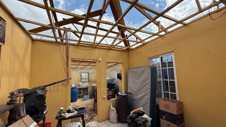 'It feels just like the wilderness right here now': The communities shredded and nonetheless stranded by Hurricane Melissa 2 The roof of Inez McRae's house was completely destroyed
