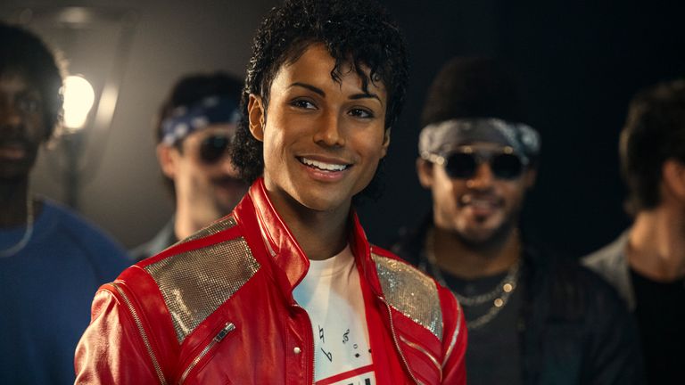 Jaafar Jackson as the King of Pop in Michael. Pic: Glen Wilson/Lionsgate
