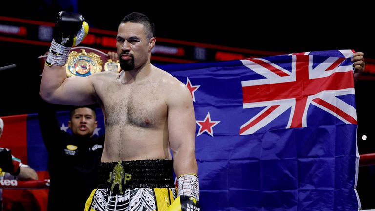 Joseph Parker wchodzi na ring przed walką z Fabio Wardleyem. Fot: Reuters