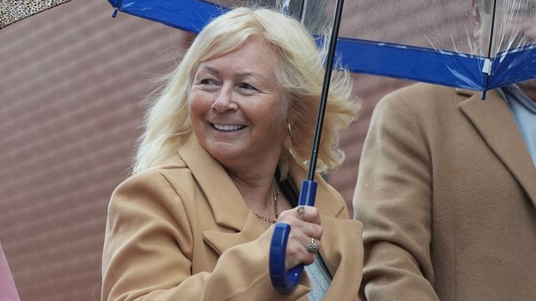 Karen Spragg leaving Leicester Crown Court. Pic: PA