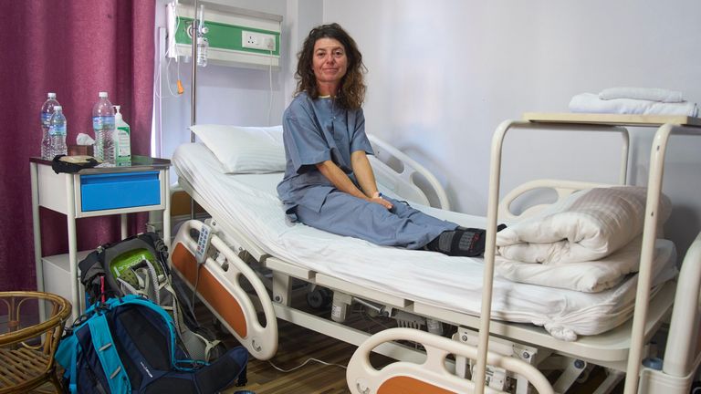 Isabelle Solange Thaon said she was 'lucky' to survive. Pic: AP 