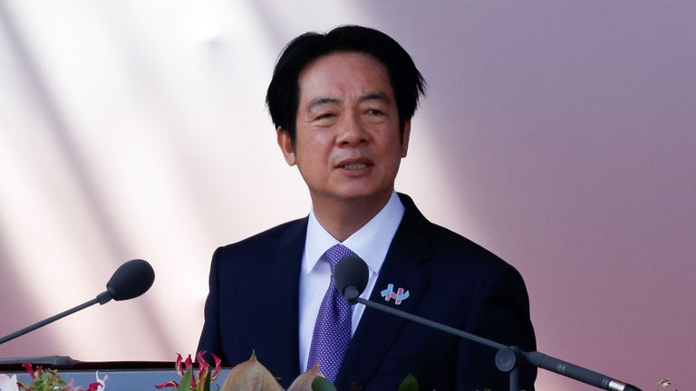O presidente de Taiwan, Lai Ching-te. Foto: Reuters