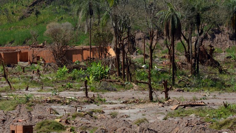 Buntut dari bencana di distrik Bento Rodrigues, Brazil. Foto: Reuters 
