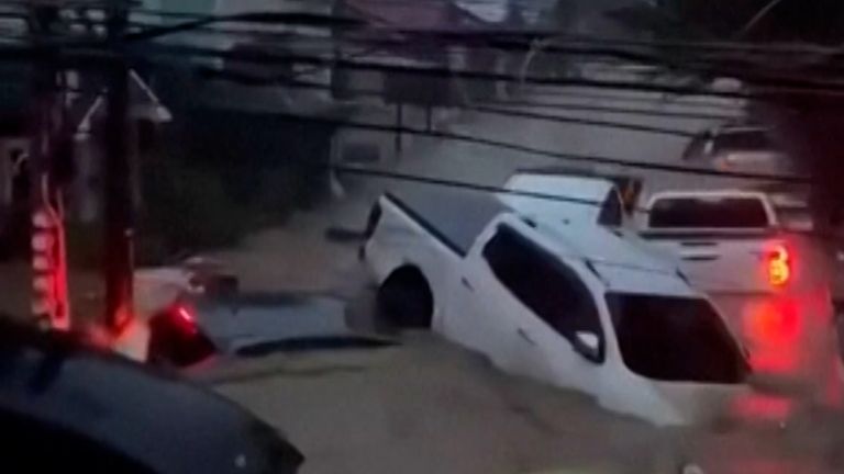 Six crew members of a military helicopter were also killed when it crashed on the island of Mindanao.