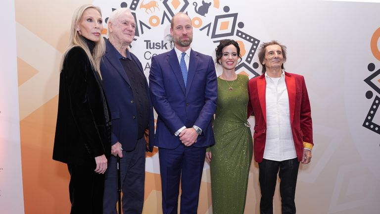 Tusk Koruma Ödülleri'ne katılanlar arasında Galler Prensi ve John Cleese de vardı. Resimler: PA