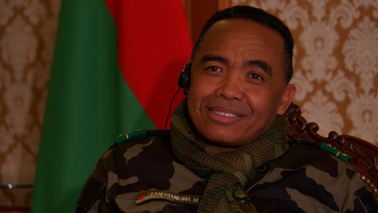 The new Madagascan leader, Colonel Michael Randrianirina