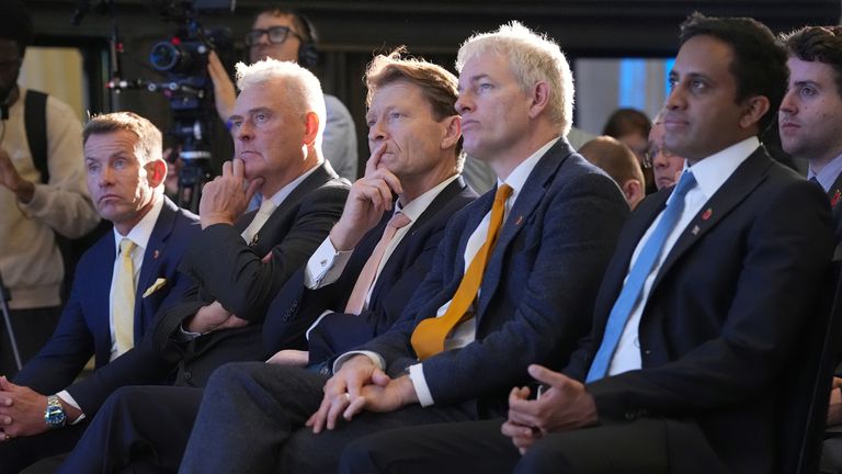 Nigel Farage says Reform UK is expanding its bench of talent. Pic: PA