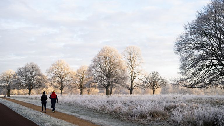 A frosty spell is forecast for some areas, like Richmond Park in London, pictured here in January. File pic: PA