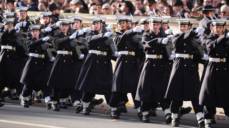 Members of the Royal Navy. Pic: PA