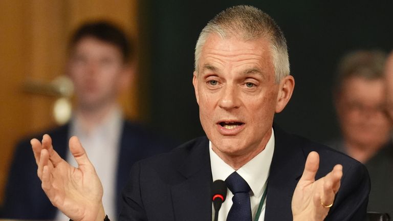 Tim Davie announced he will be stepping down as the BBC's director-general. File pic: PA
