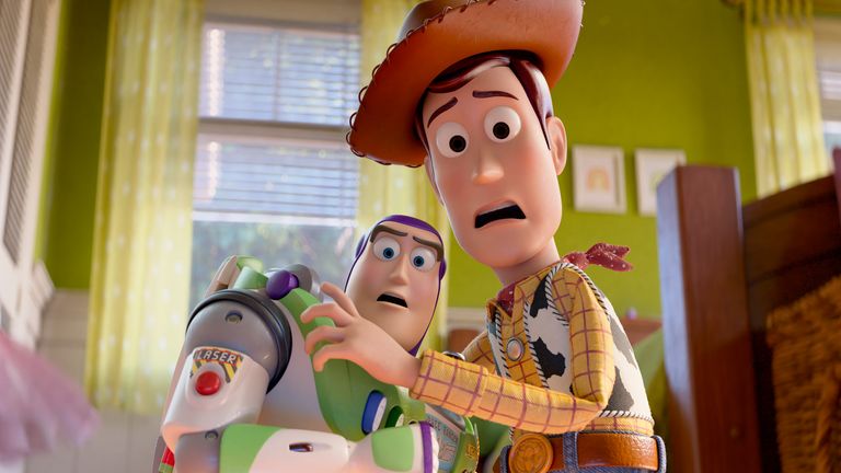 Buzz Lightyear (Tim Allen) and Woody (Tom Hanks) in Toy Story 5. Pic: Disney/Pixar