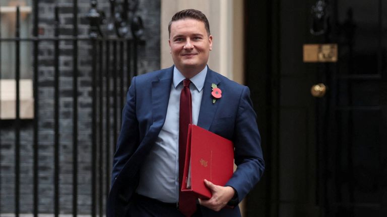 It's not me, insists Wes Streeting. Pic: Reuters