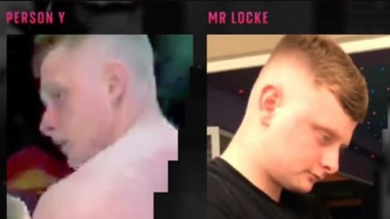 Person Y and William Locke (R)