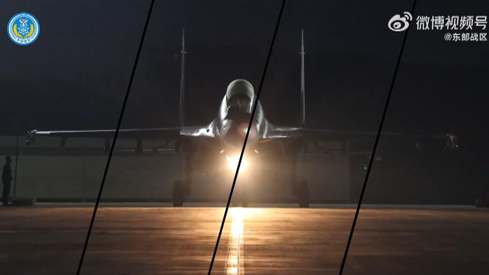 China says video shows military drills near Taiwan | World News | Sky News