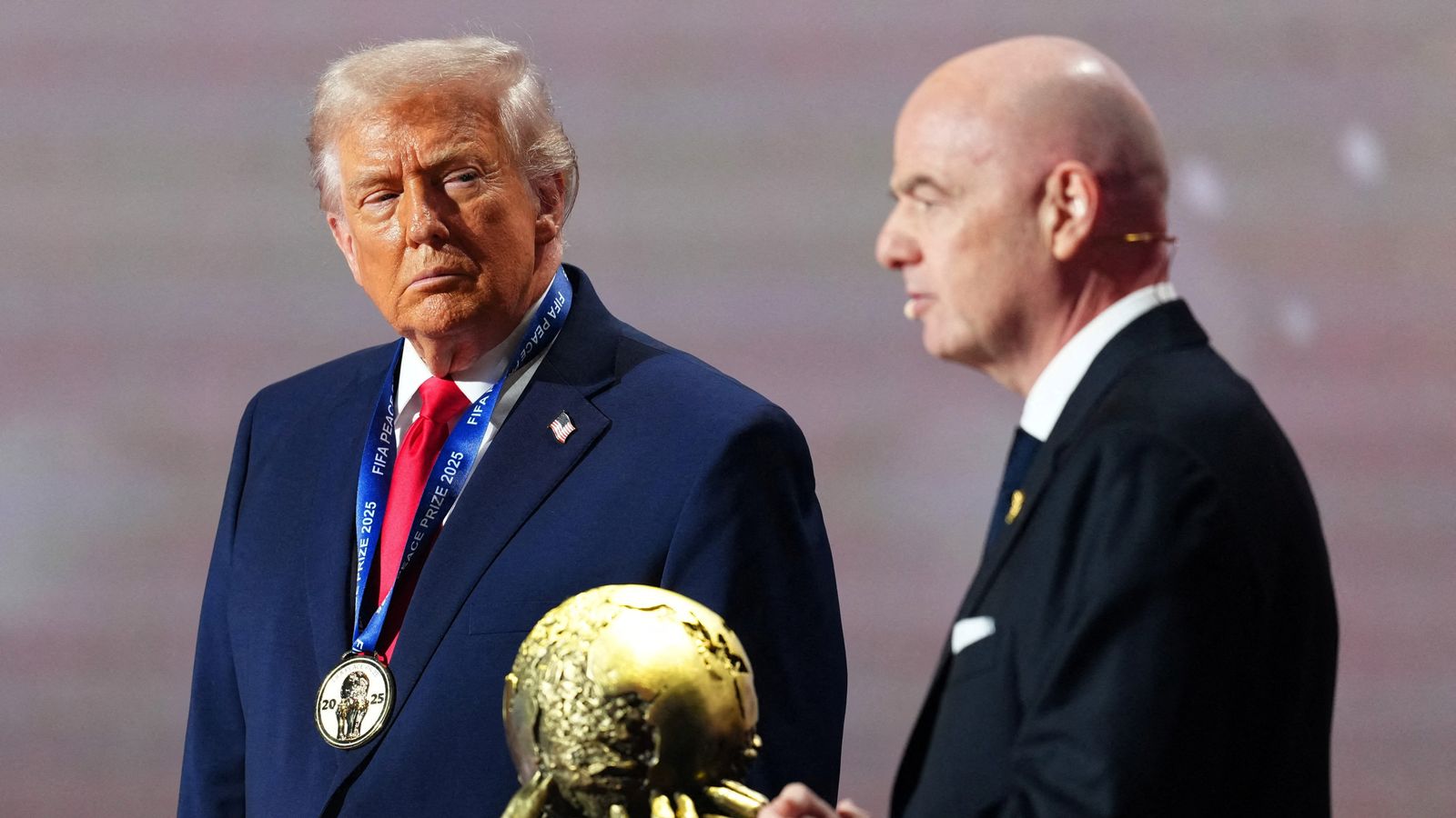 Donald Trump awarded FIFA peace prize at World Cup draw