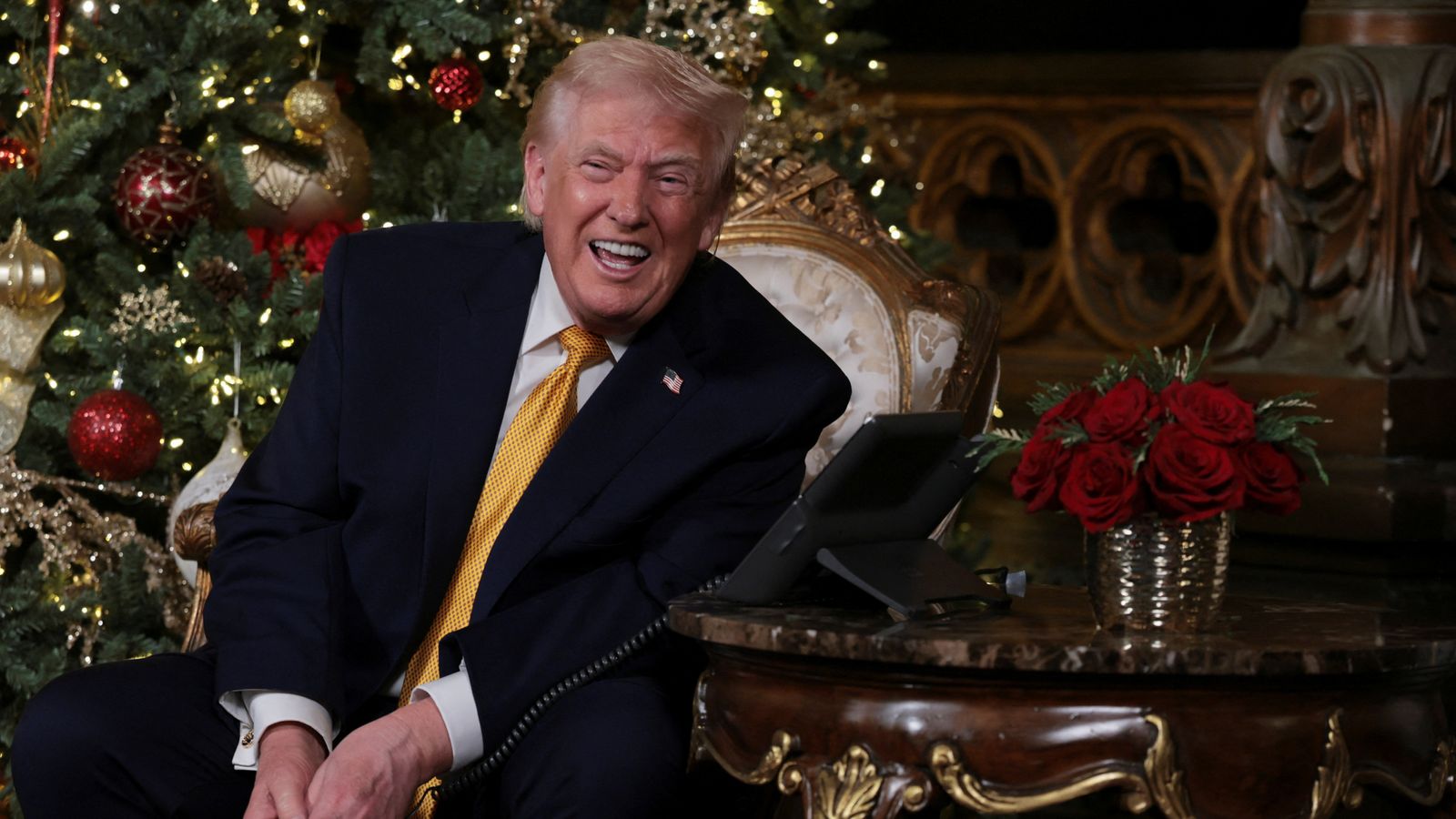 Trump tells children he won't let 'a bad Santa' infiltrate US