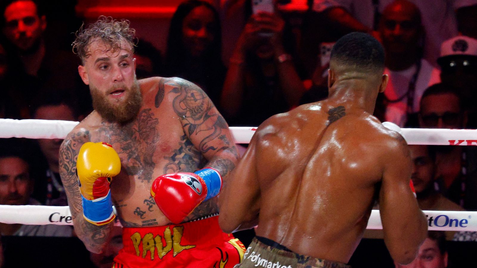Joshua delivers taste of reality to YouTuber Jake Paul UK News Sky News