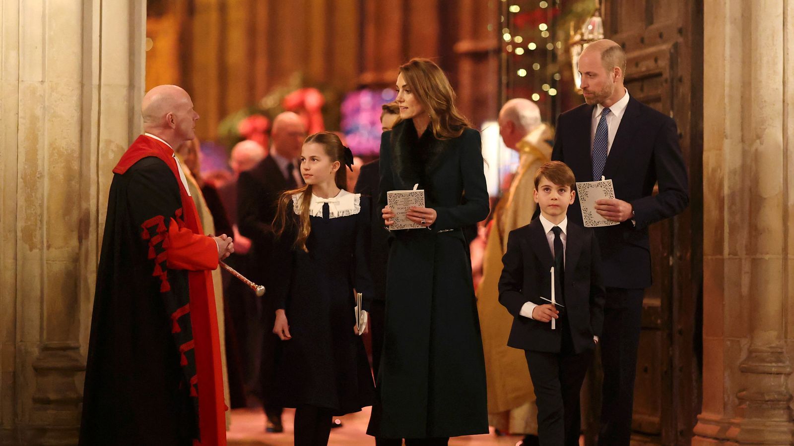Celebrities join the Princess of Wales for a carol service to thank Britain's volunteers
