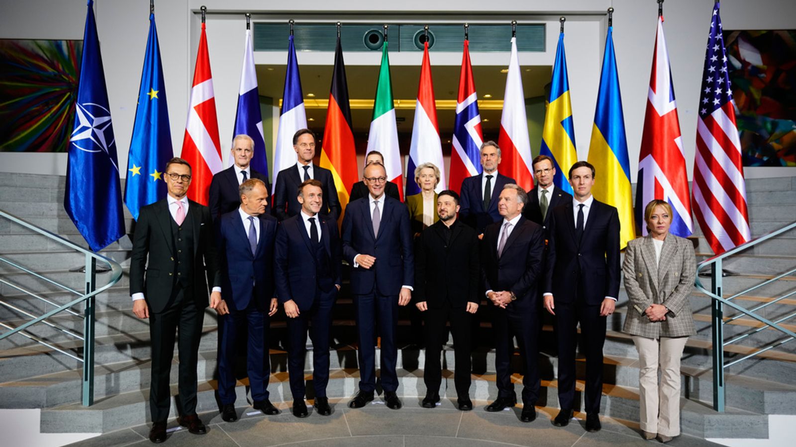 European leaders back 'multinational force' to secure peace in Ukraine