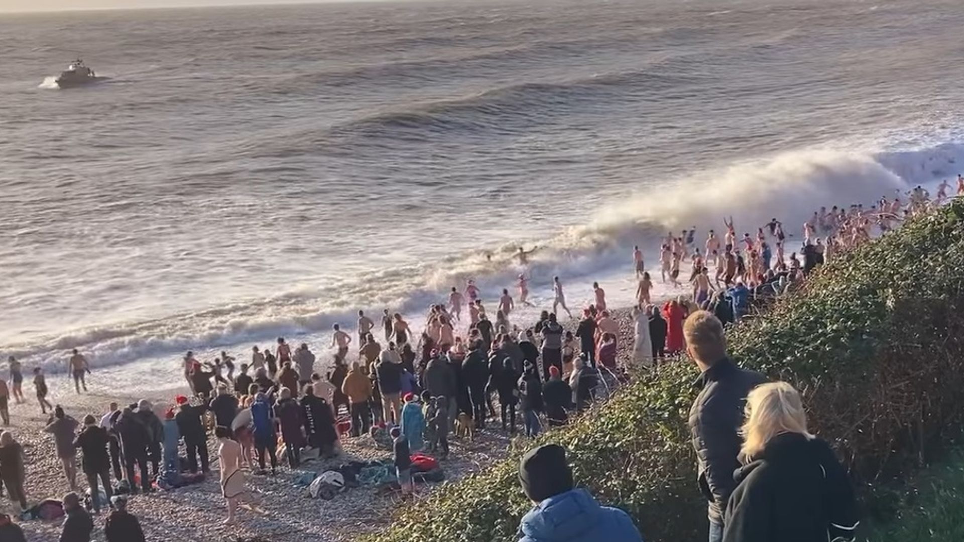 Body found on beach thought to be man who went missing at Christmas Day swim