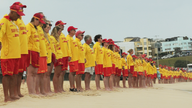 Hundreds of Bondi Beach lifeguards line up to remember victims of the Hannukkah shooting