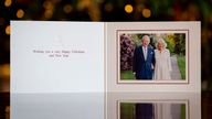The King and Queen have revealed their Christmas card for this year. Pic: Chris Jackson/Getty Images/PA