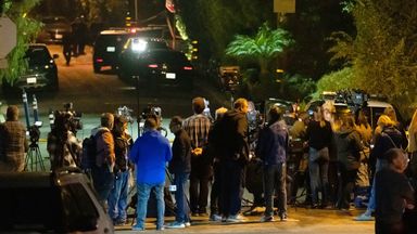 Area near Rob Reiner's home. Photo: AP