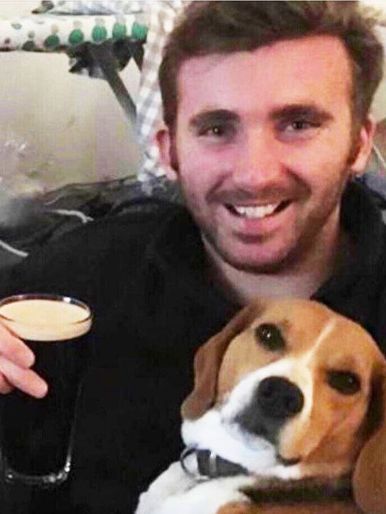 Lance Corporal George Hooley with his dog Mabel. Pic: Ministry of Defence