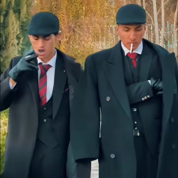 Peaky Blinders costumes land Afghan youths in hassle with the Taliban 1 The youths were seen on social media dressed up like the characters from Peaky Blinders. Pic: TikTok/@jemis_band