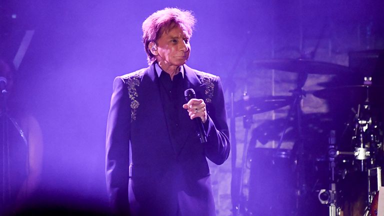 Barry Manilow performing during the Pre-Grammy Gala in February this year at the Beverly Hilton Hotel in Los Angeles, California. Pic: AP
