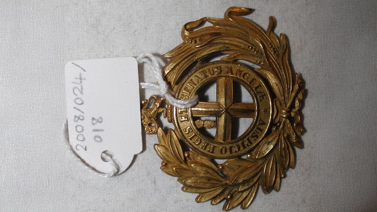 East India Company Officer's waist belt plate mount. Pic: Bristol City Council/PA 