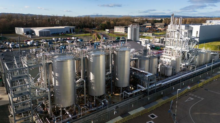 Celtic Renewables biorefinery at Grangemouth. Pic: Celtic Renewables