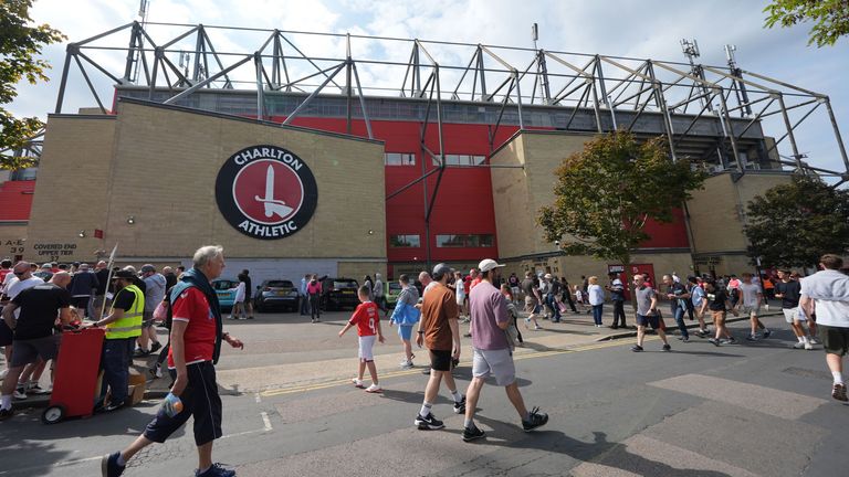 Charlton Athletic's home stadium, The Valley. Pic: PA