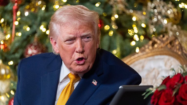 US President Donald Trump. Pic: AP