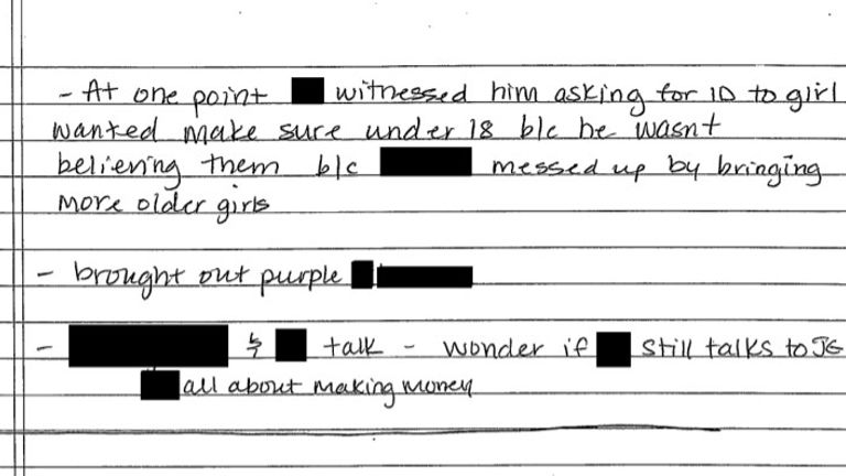 One of Epstein's potential victims said he was asked girls for their IDs to make sure they were under 18. Pic: US Department of Justice
