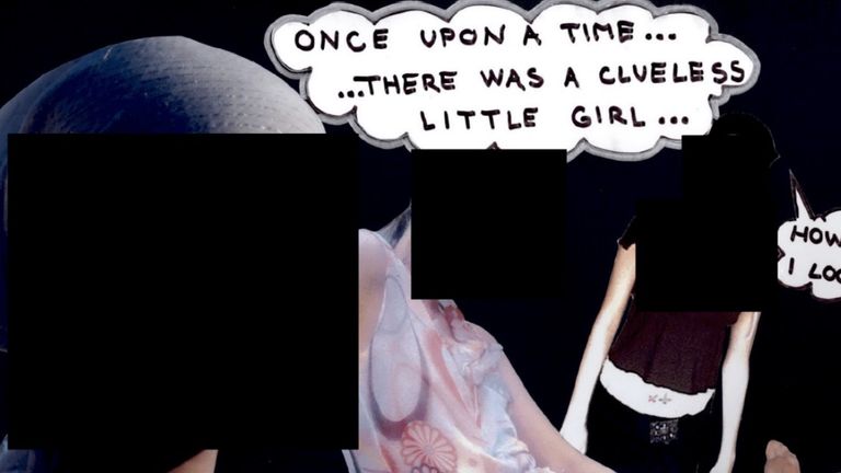 A screenshot of a scrapbook released by the Department of Justice