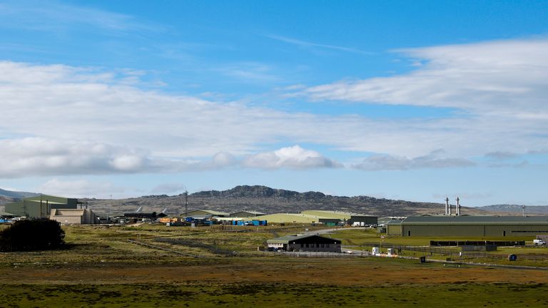 Royal Air Force Station Mount Pleasant on the Falklands