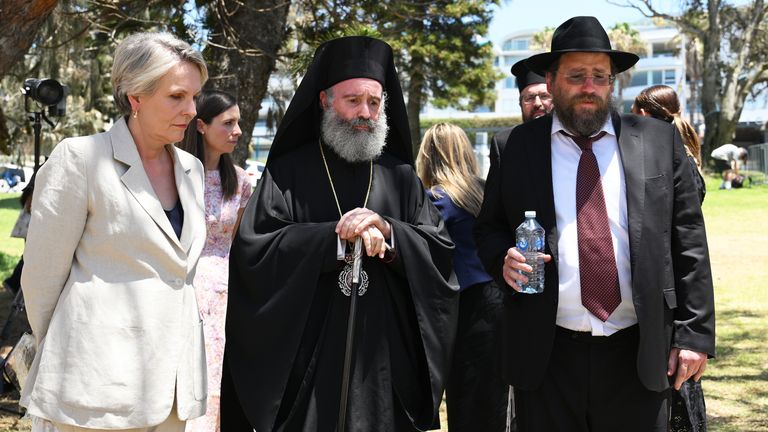 Floral tribute at Bondi Beach on 19 December. Pic: AP