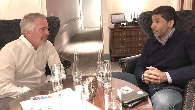 Epstein with Sheikh Jabor Bin Yousef Bin Jassim Bin Jabor al Thani. Pic: @OversightDems