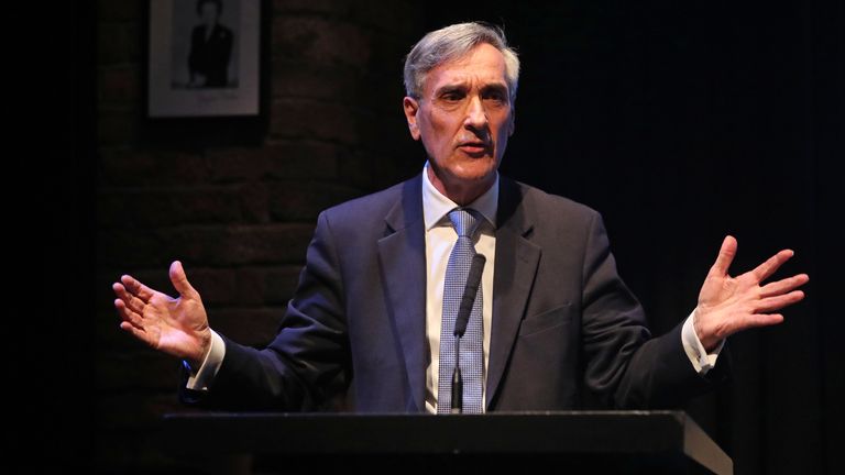 Sir John Redwood at the 2019 Conservative Party conference. Pic: PA