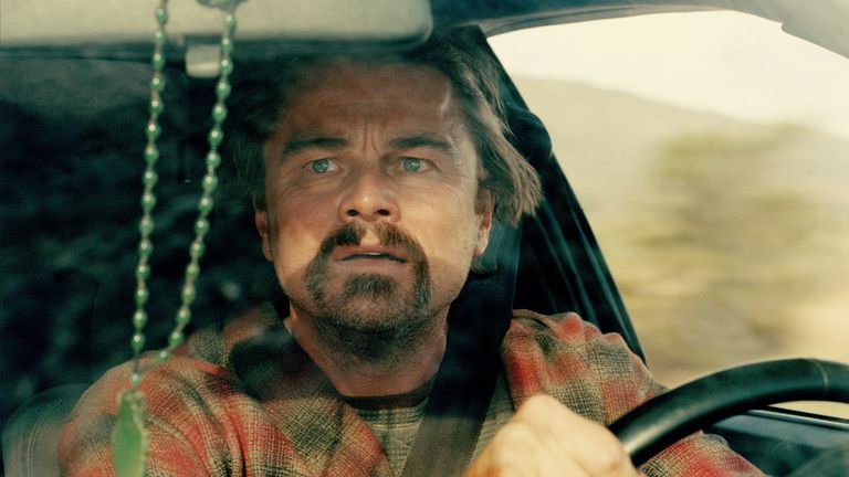 Leonardo  DiCaprio in a scene from  One Battle After Another.
Pic: Warner Bros/AP