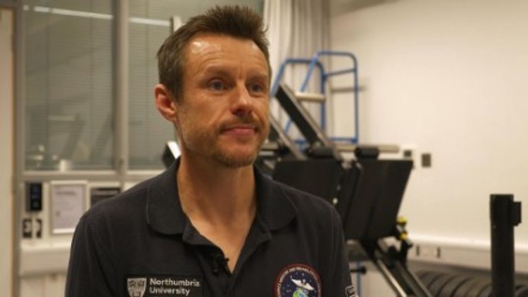Professor Nick Caplan is the head of the University of Northumbria's aerospace medicine laboratory