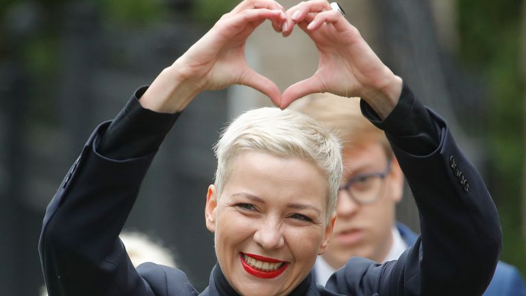 Maria Kolesnikova became a symbol of resistance to Alexander Lukashenko's regime. File pic: AP