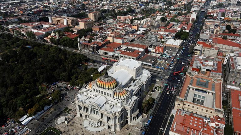 Mr Trump's policies have caused tension with Mexico, where its capital is hosting matches. Pic: Reuters