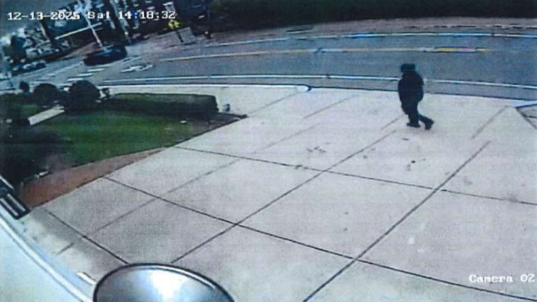 The suspect is seen circling the area around 2pm. Pic: Rhode Island Attorney General