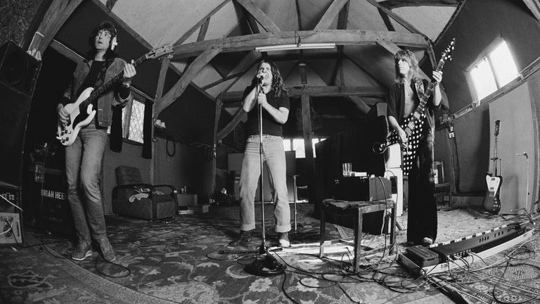 Recording at Ridge Farm. Pic: Fin Costello/Redferns/Getty